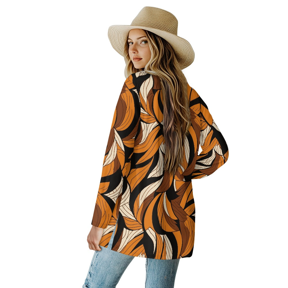 Long-sleeved cardigan jacket