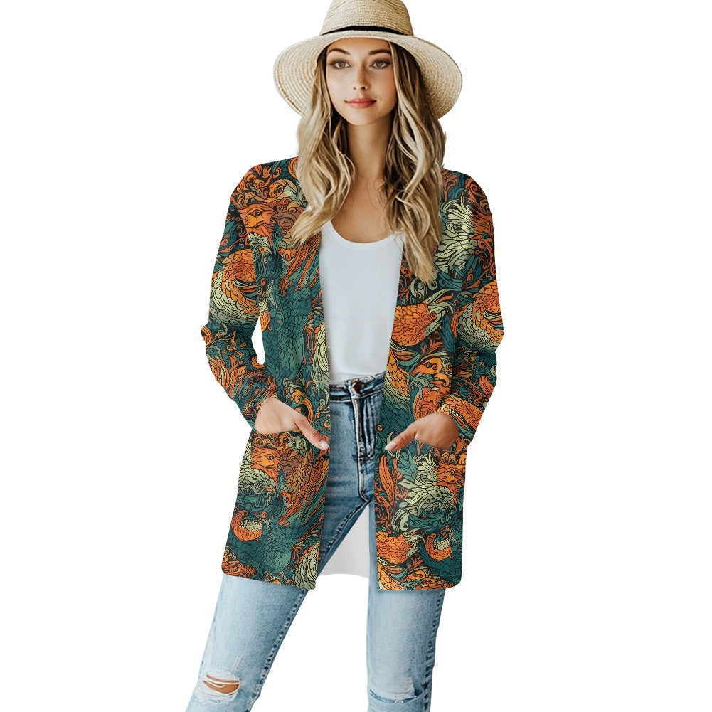 Long-sleeved cardigan jacket