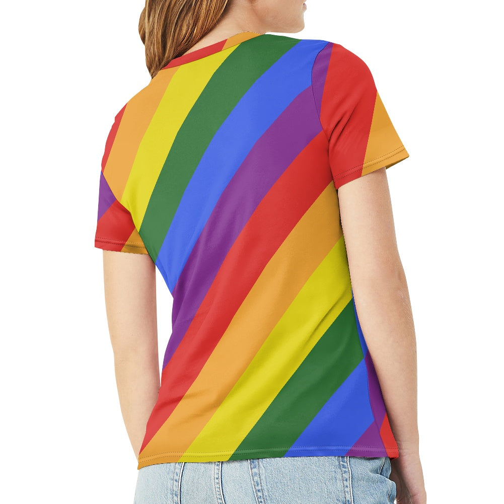 Unleash Your Inner Glamor with Luxtrini's Rainbow Pride T-Shirt