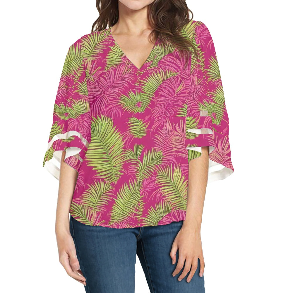 Women Puff Sleeve Blouse white