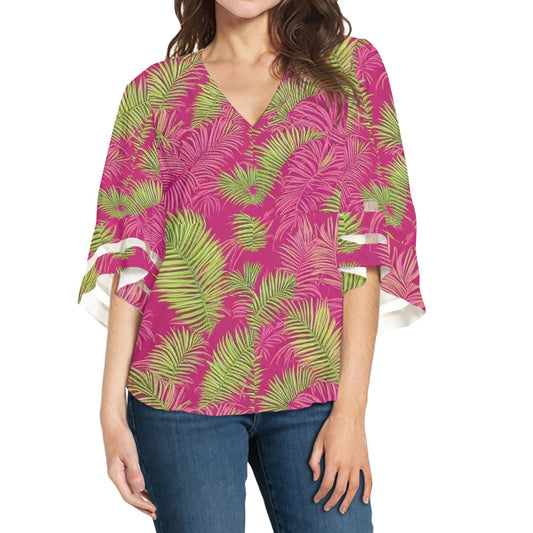 Women Puff Sleeve Blouse white