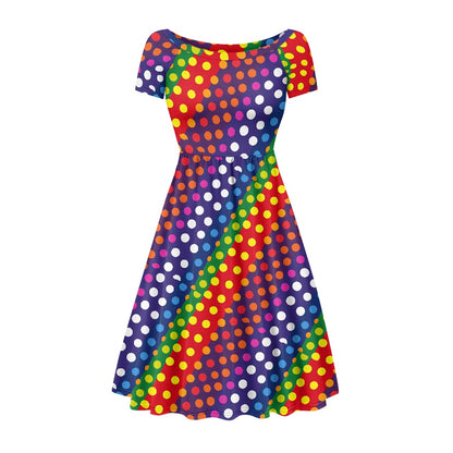 Women's short sleeve dress white