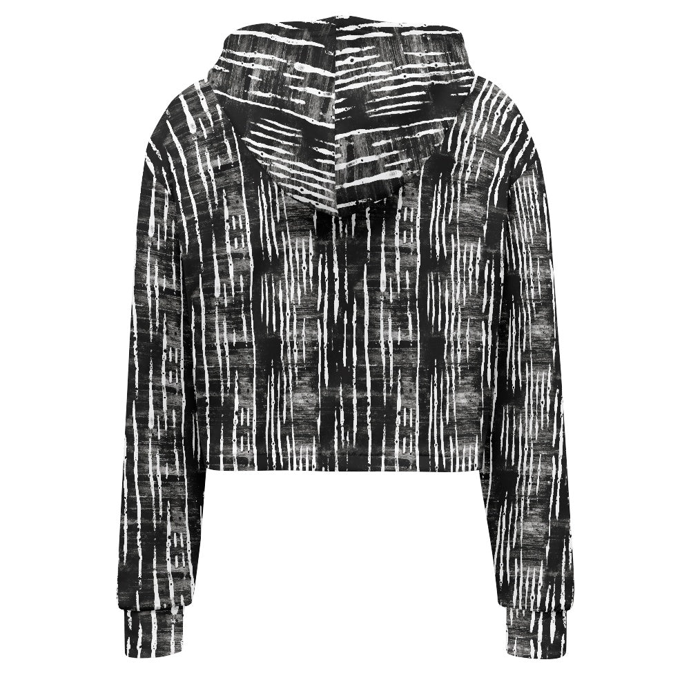 Women's midriff-baring sweatshirt - Mudcloth