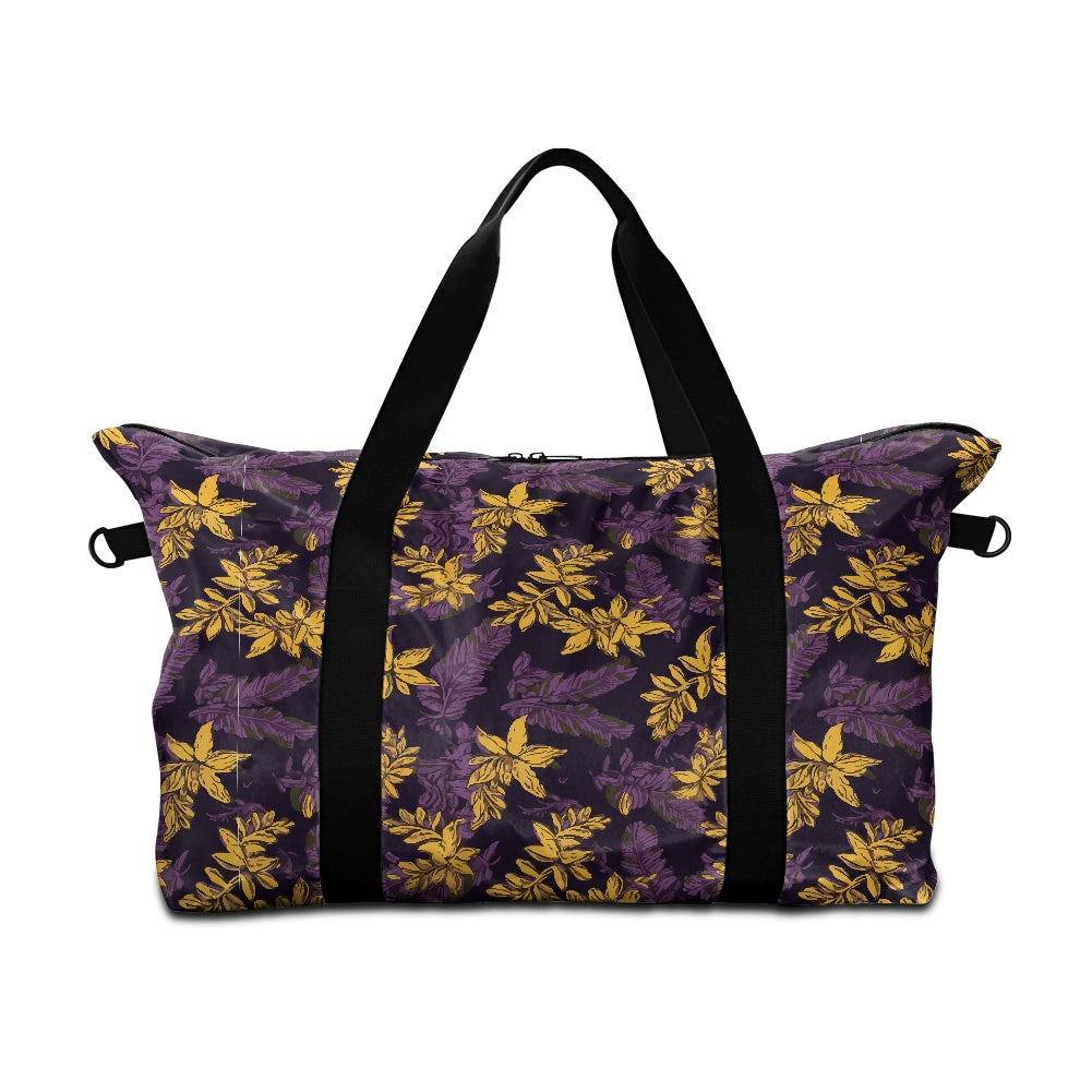 Lauae Purple and Yellow Lightweight luggage white ONESIZE