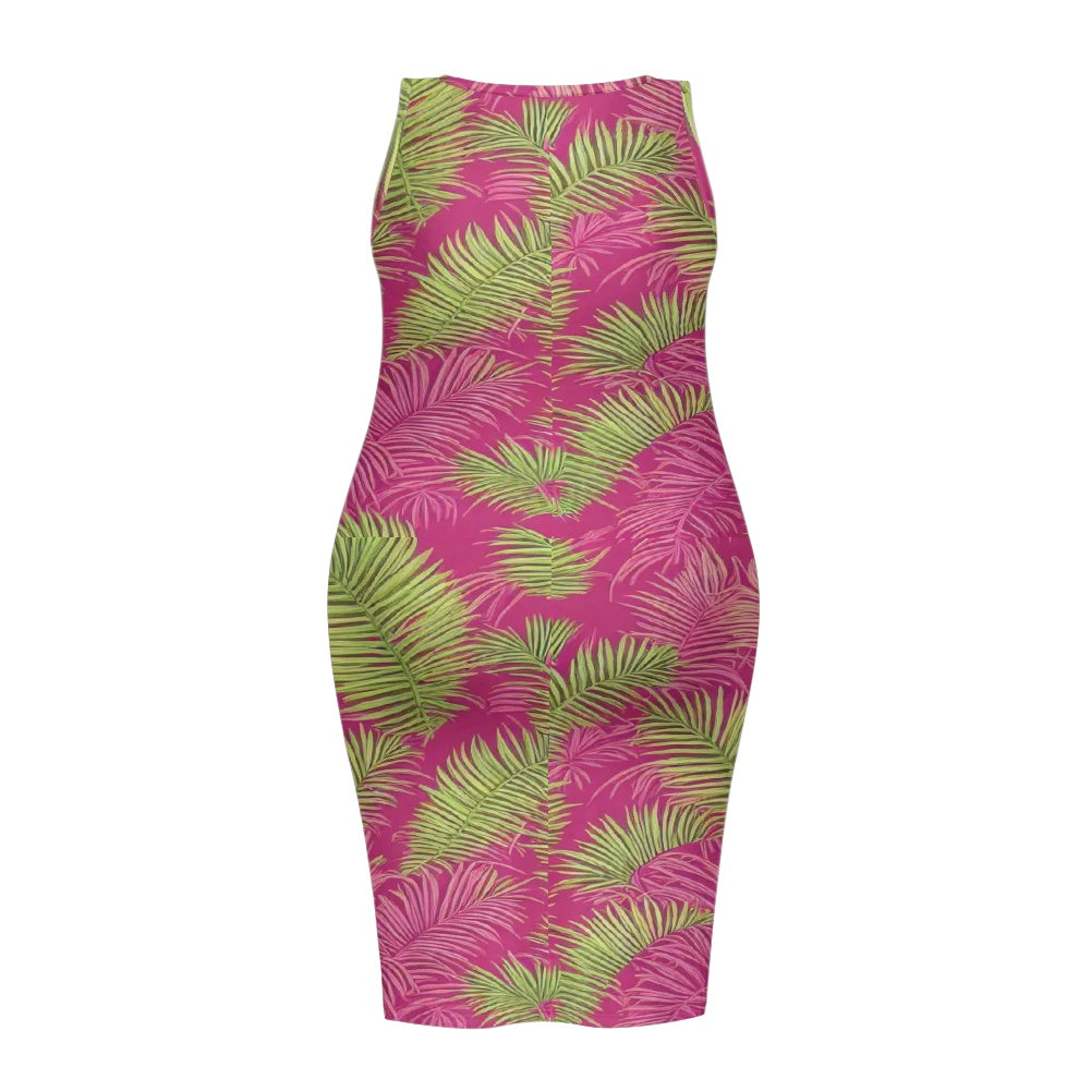 Women's sleeveless plus size dress