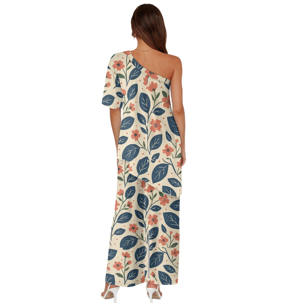 Elegant Off-Shoulder Two-Piece Dress for Women