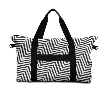 Black and White Zigzag Lightweight luggage
