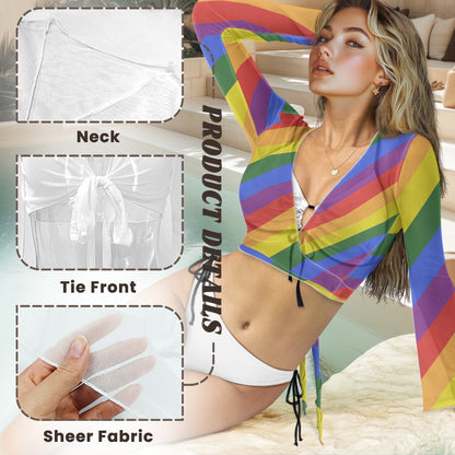 Wear a cardigan over a swimsuit