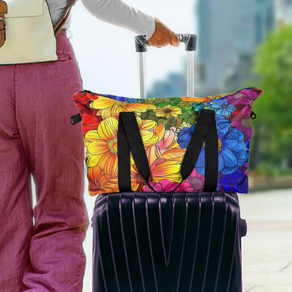 Rainbow Floral Lightweight luggage