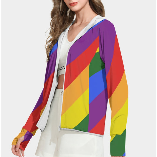 Rainbow Sun protective clothing white