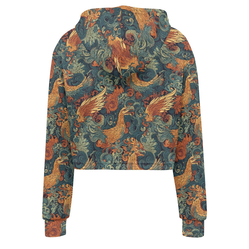 Women's midriff-baring sweatshirt - Chinese