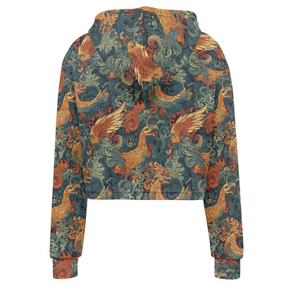 Women's midriff-baring sweatshirt - Chinese