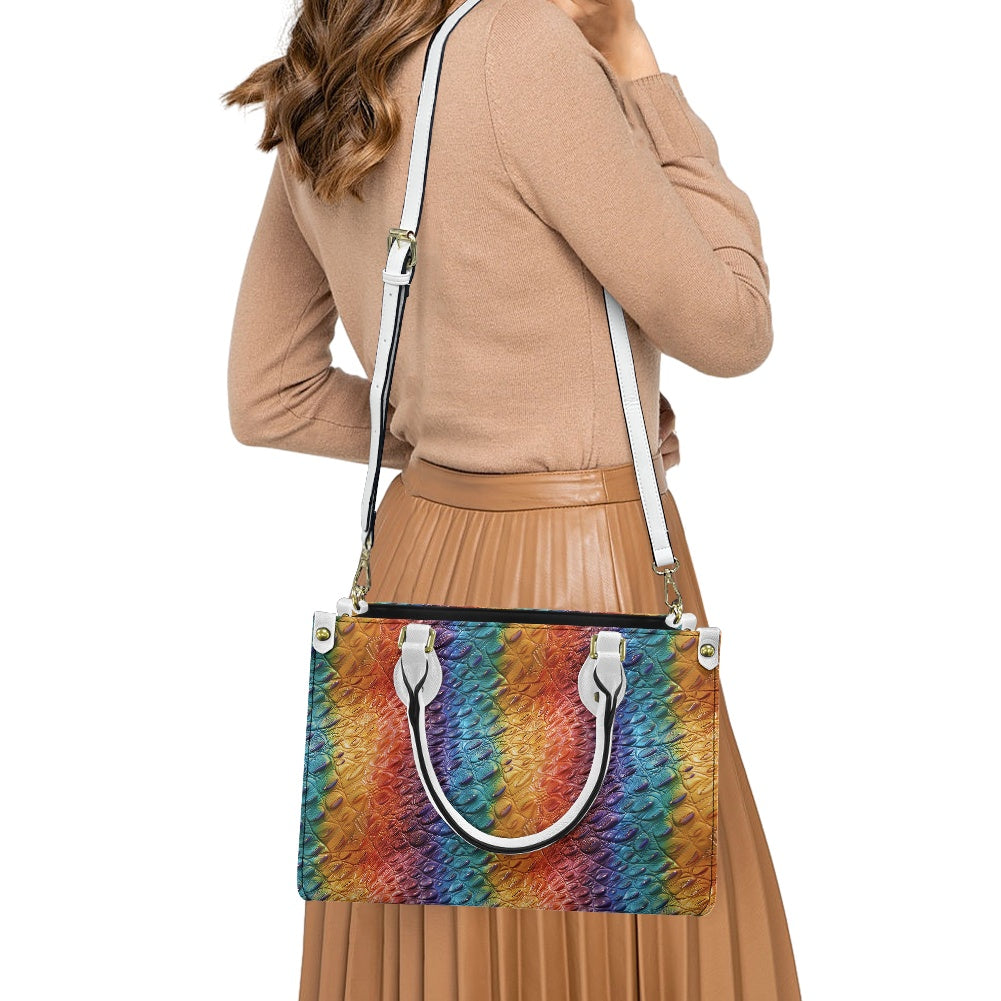 Ostrich Rainbow Pride Women's PU leather twill handbag