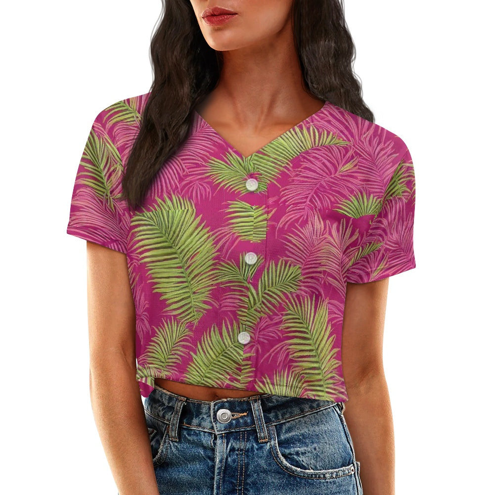 Women's short baseball jersey