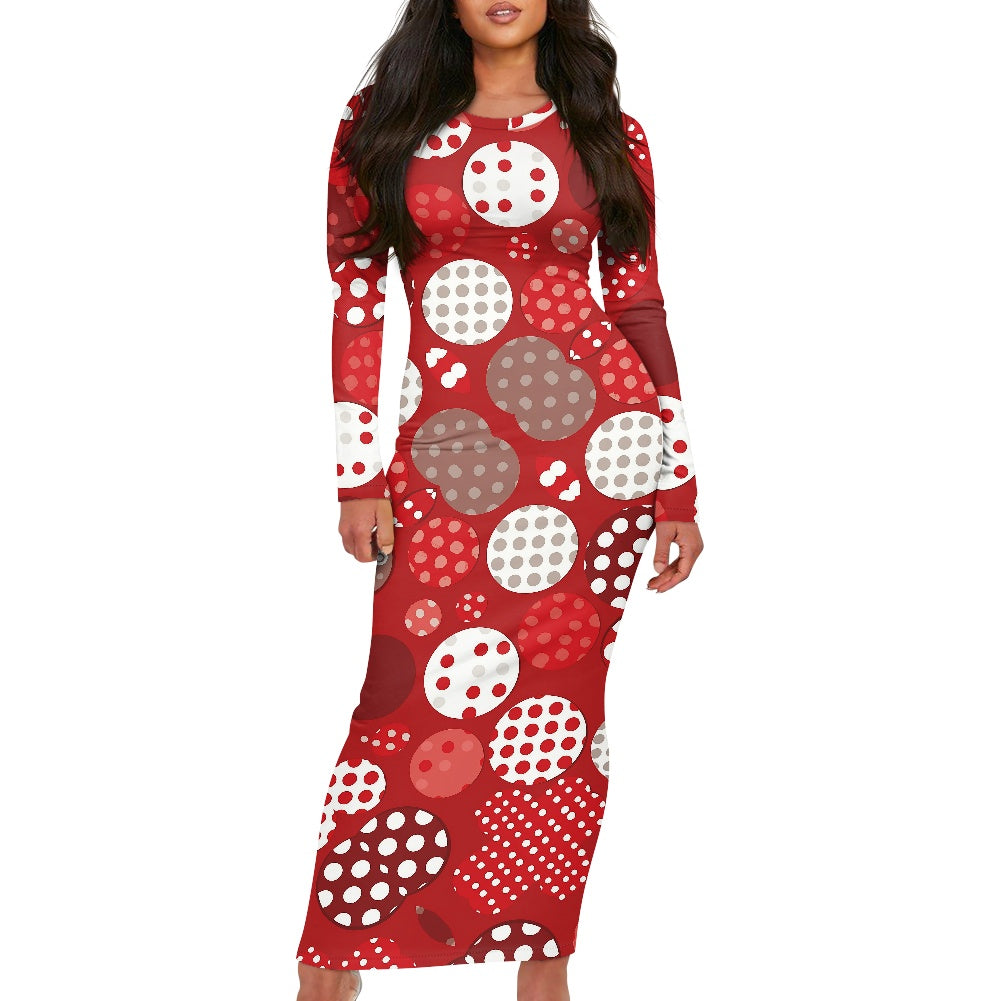 Women's long-sleeved dress (extended)