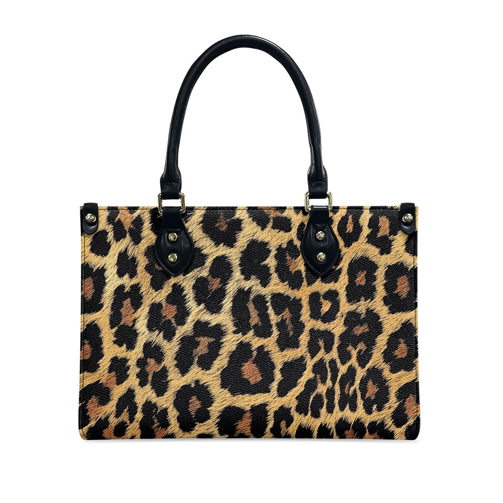 Leopard print Women's PU leather twill handbag