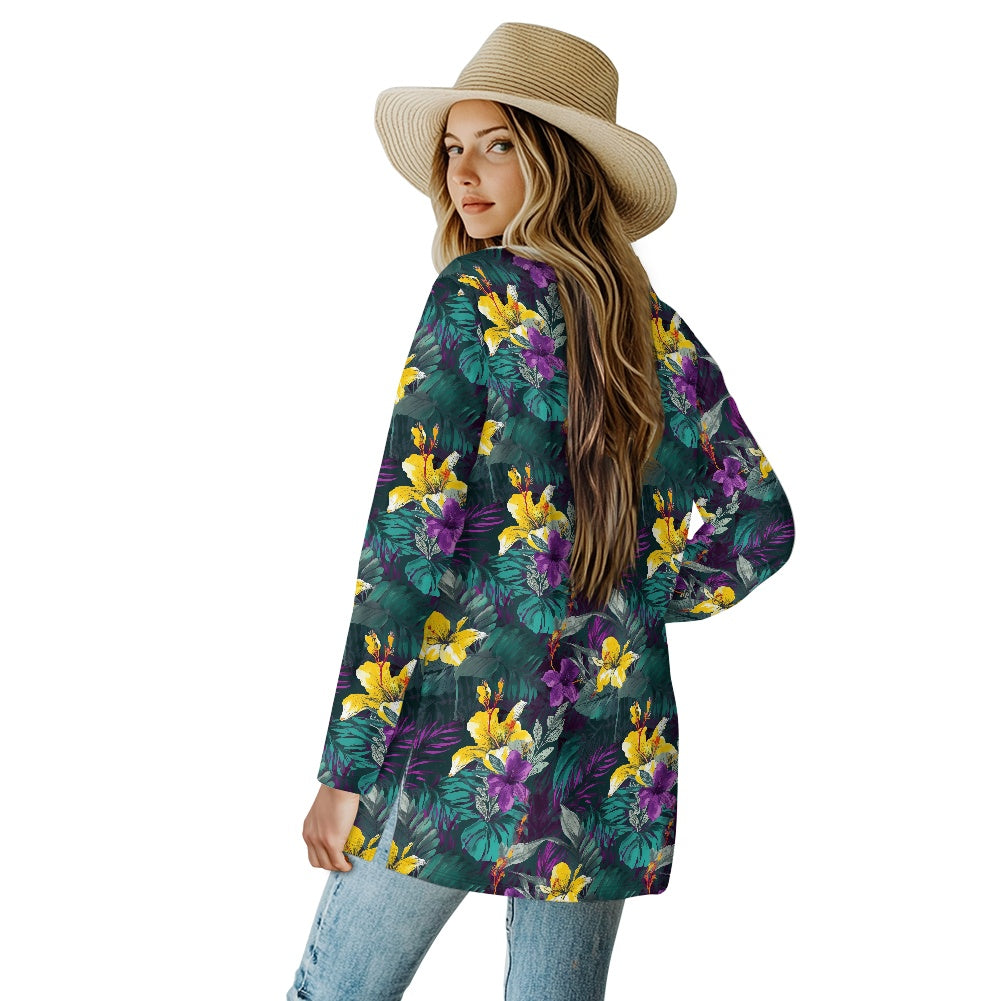 Long-sleeved cardigan jacket