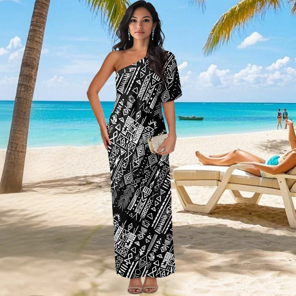 Elegant Off-Shoulder Two-Piece Dress for Women