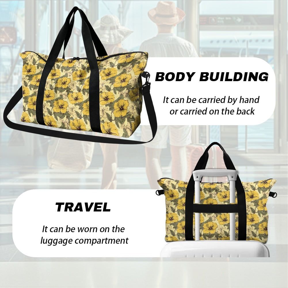 Yellow Hibiscus Lightweight luggage