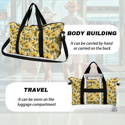 Yellow Hibiscus Lightweight luggage