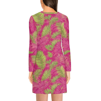 Long-sleeved slim dress