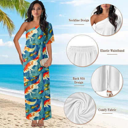 Elegant Off-Shoulder Two-Piece Dress for Women