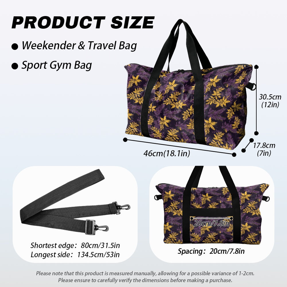 Lauae Purple and Yellow Lightweight luggage