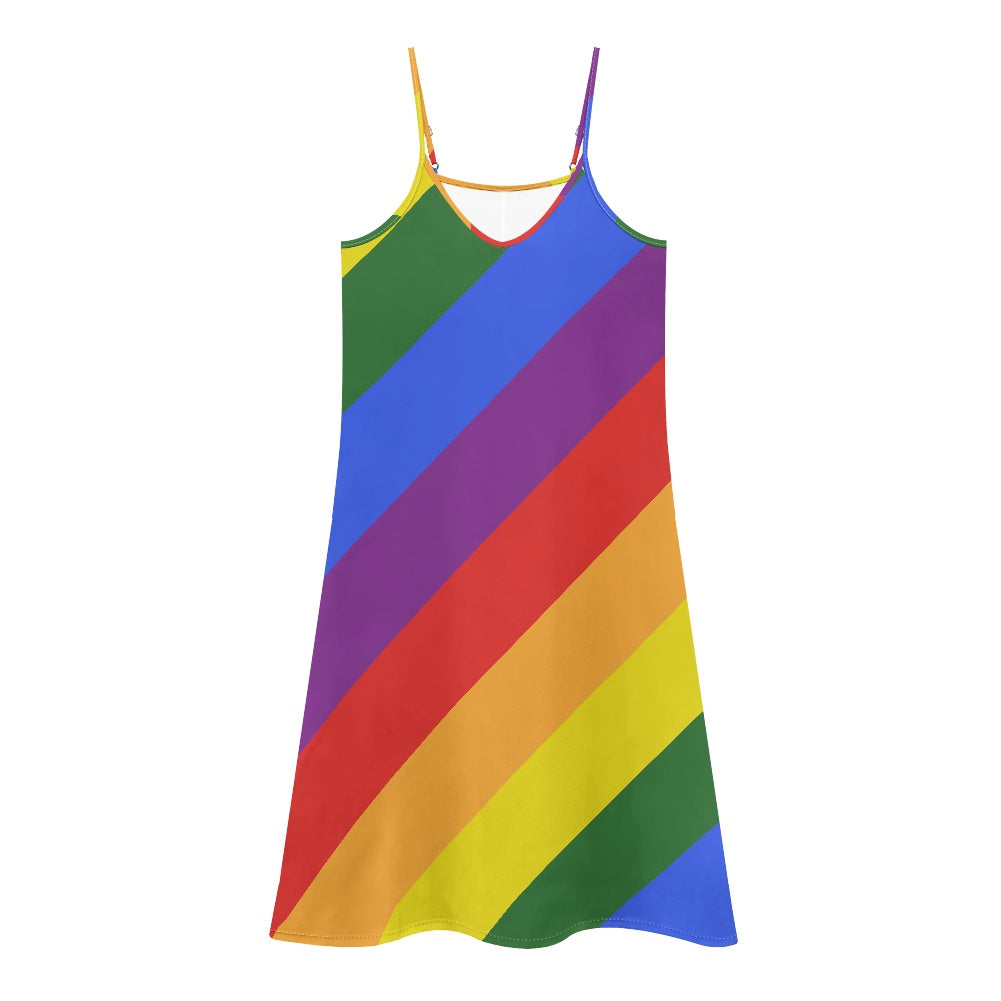 Rainbow Strappy dress(long)