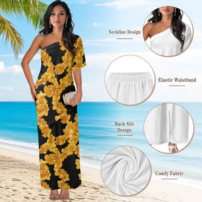 Elegant Off-Shoulder Two-Piece Dress for Women