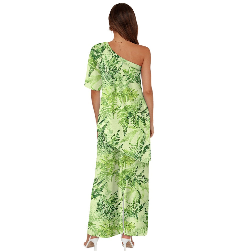 Elegant Off-Shoulder Two-Piece Dress for Women