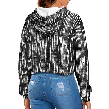 Women's midriff-baring sweatshirt - Mudcloth