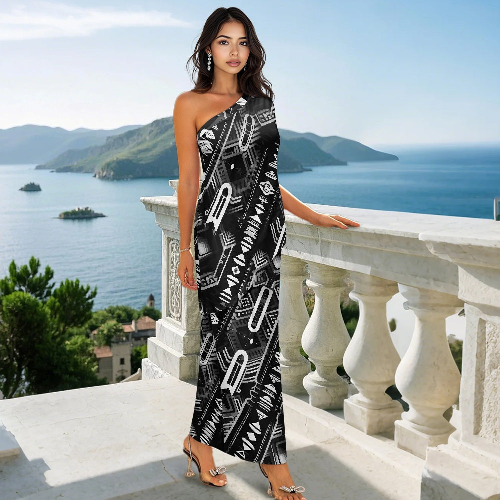 Elegant Off-Shoulder Two-Piece Dress for Women