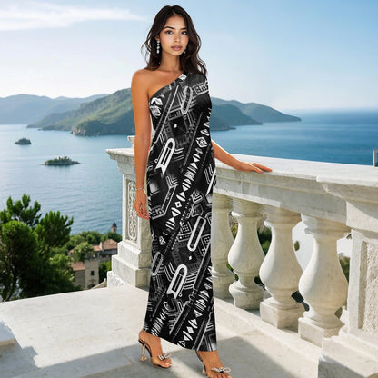 Elegant Off-Shoulder Two-Piece Dress for Women