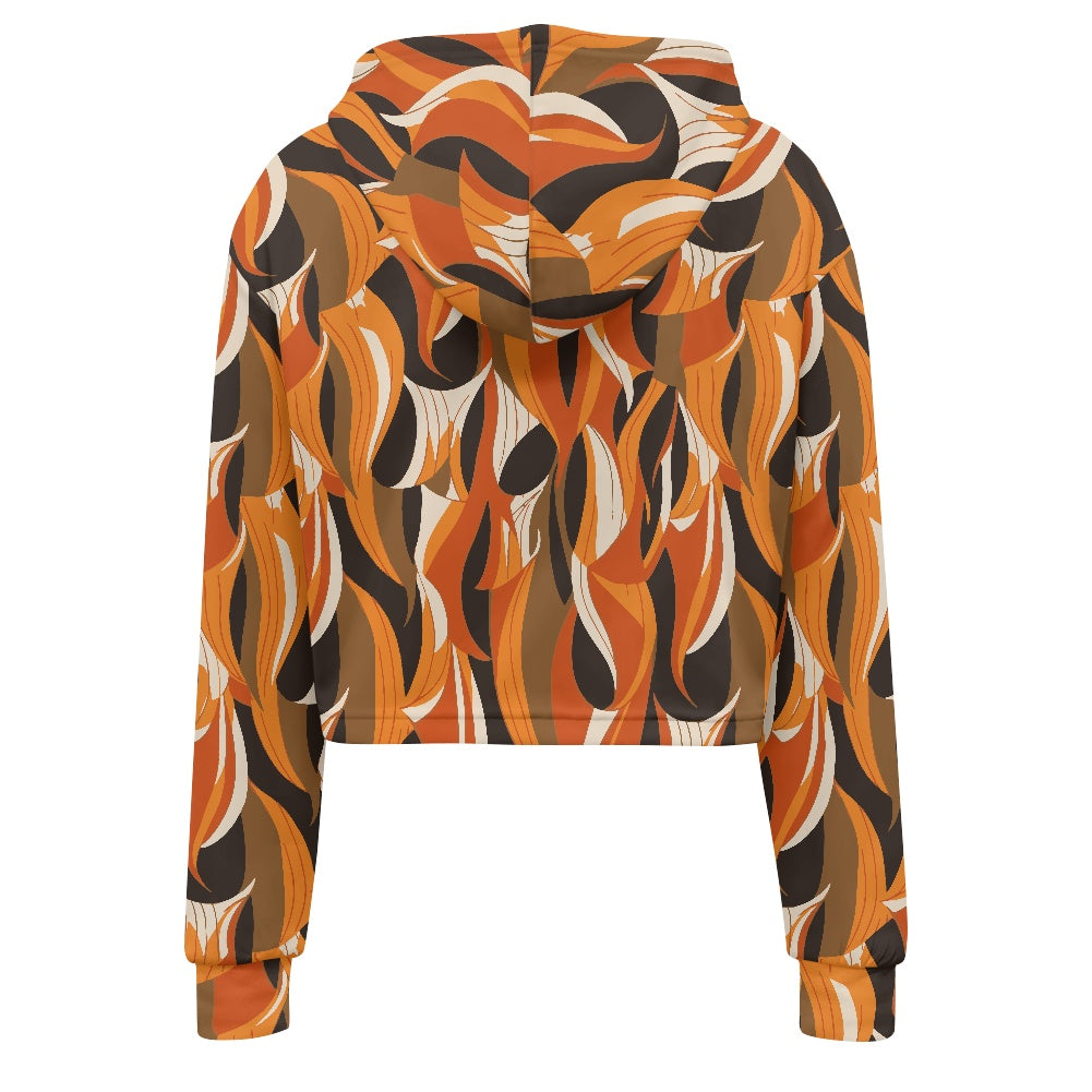 Women's midriff-baring sweatshirt - Ethnic