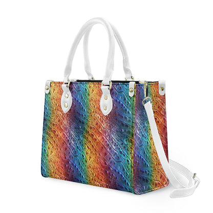 Ostrich Rainbow Pride Women's PU leather twill handbag