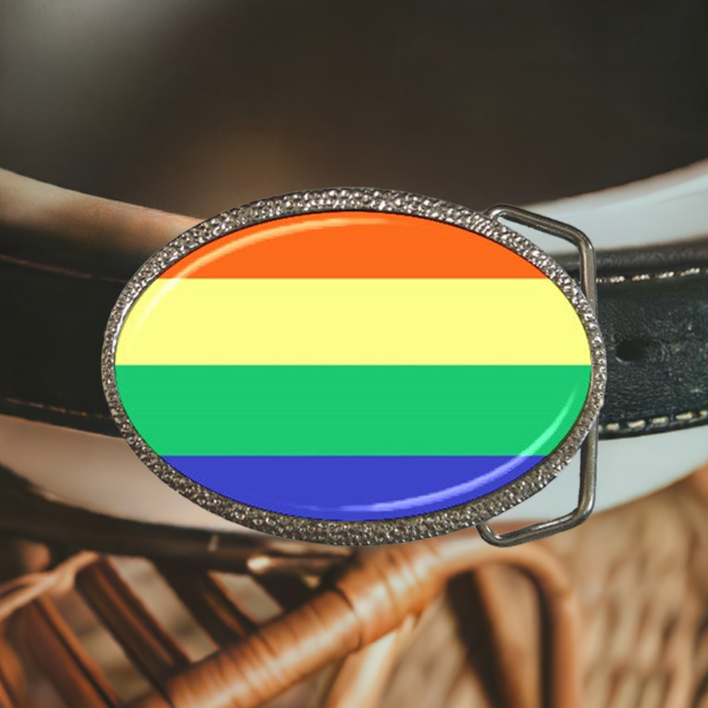 LGBTQ Rainbow Pride Celebration Colorful Belt Buckle Accessories