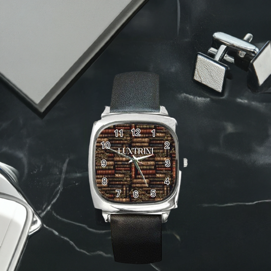 The Librarian Square Metal Watch