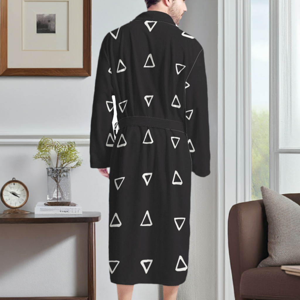 African | Ethnic | Mudcloth | #19 Men's Bathrobe