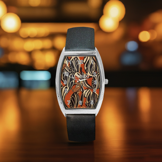 African - Ethnic Barrel Style Metal Watch