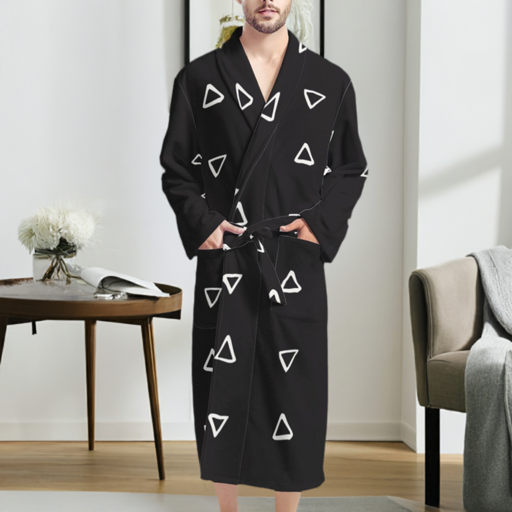 African | Ethnic | Mudcloth | #19 Men's Bathrobe