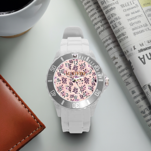 Sangria Round Plastic Sport Watch (L)