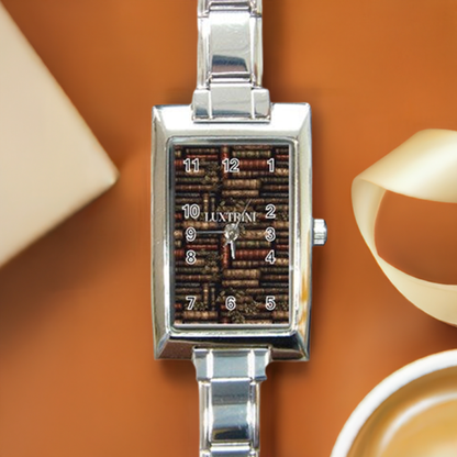 The Librarian Rectangle Italian Charm Watch