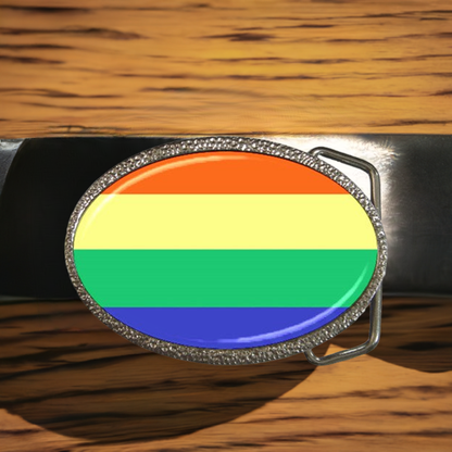 LGBTQ Rainbow Pride Celebration Colorful Belt Buckle Accessories