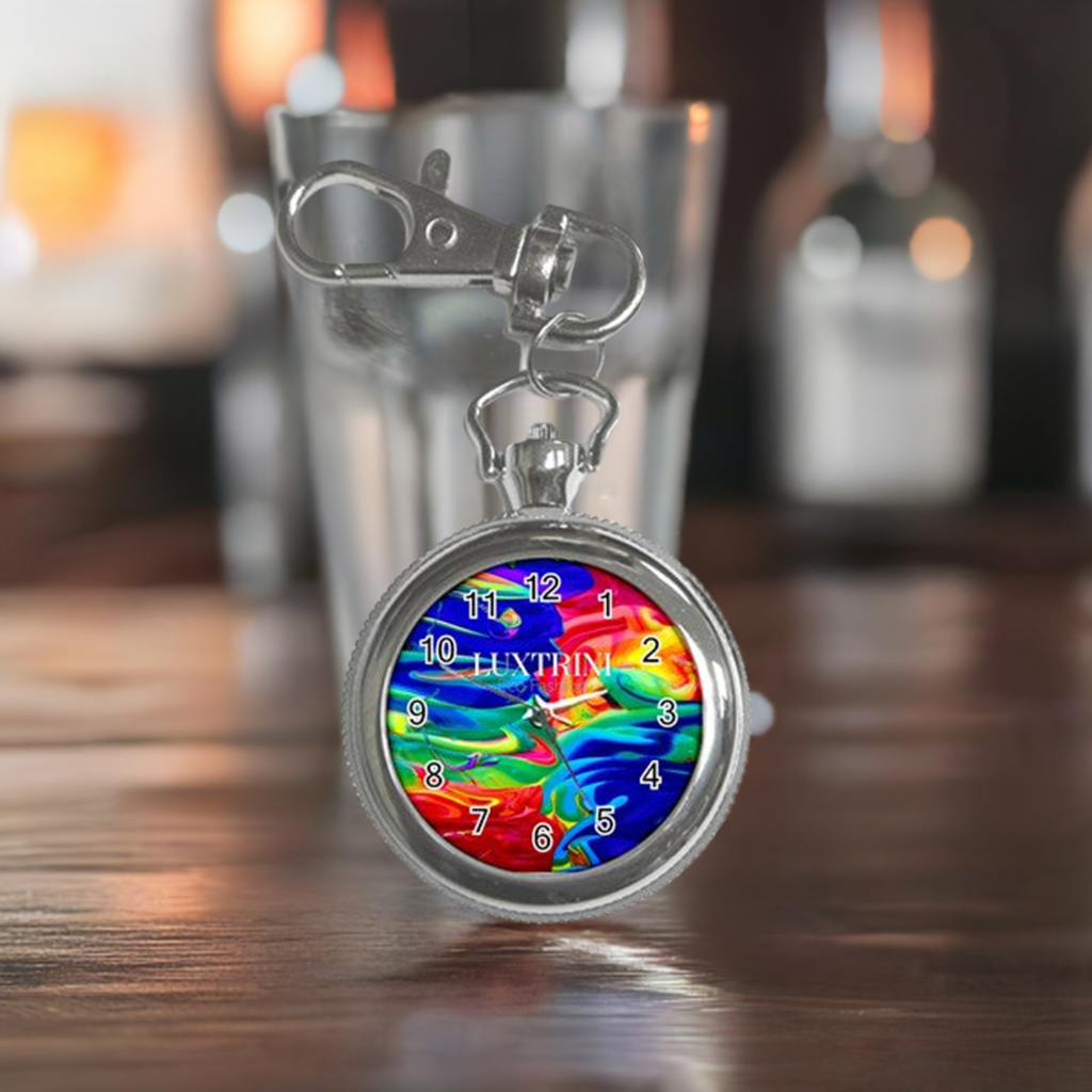 Rainbow Confusion Key Chain Watch