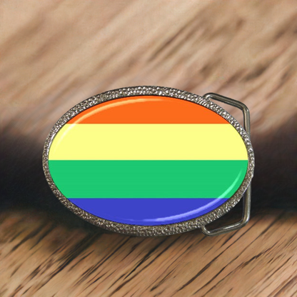 LGBTQ Rainbow Pride Celebration Colorful Belt Buckle Accessories