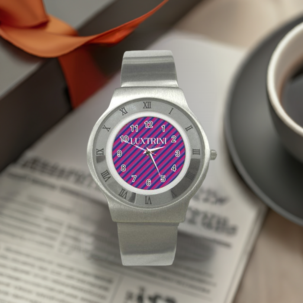 Bisexual Flag Stainless Steel Watch