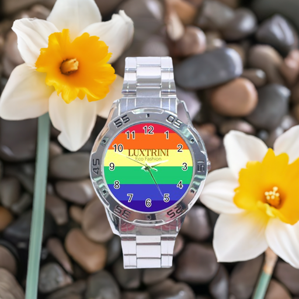 LGBTQ Rainbow Pride #12 Stainless Steel Analogue Watch