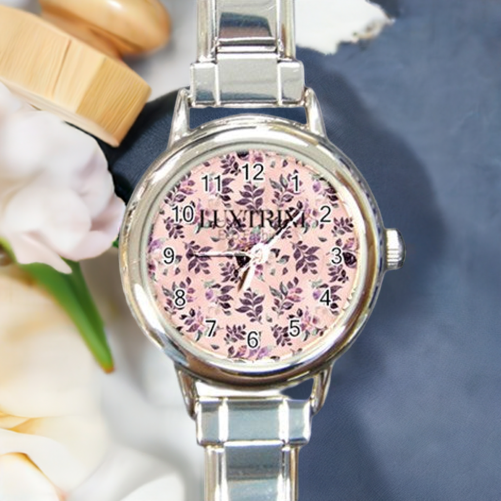 Elegant Sangria Round Watch with Italian Charm for Fashionable Wrists