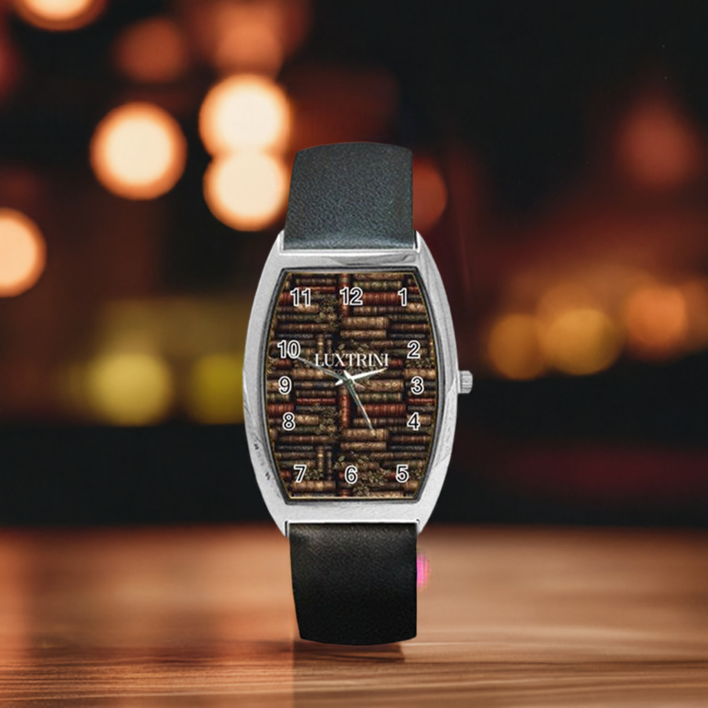 The Librarian Barrel Style Metal Watch