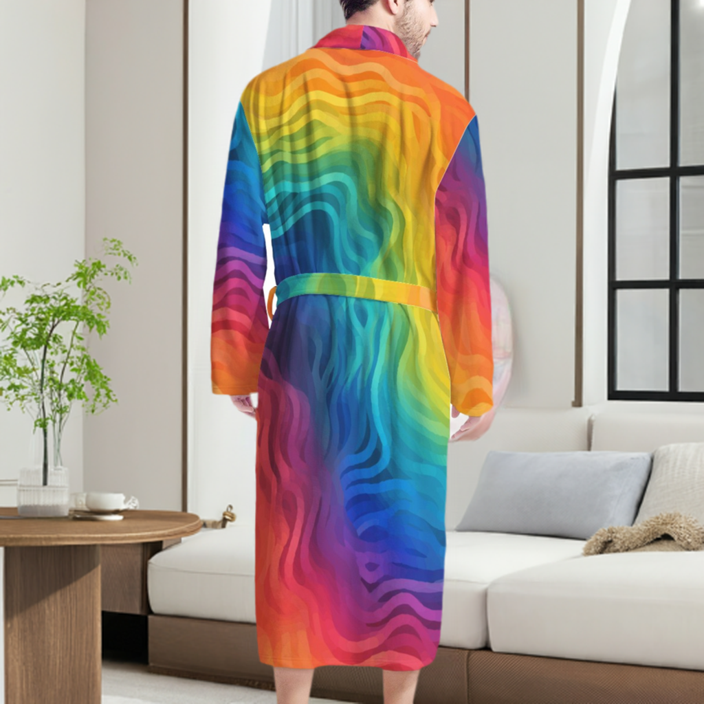 Rainbow Pride - LGBTQ Men's Bathrobe
